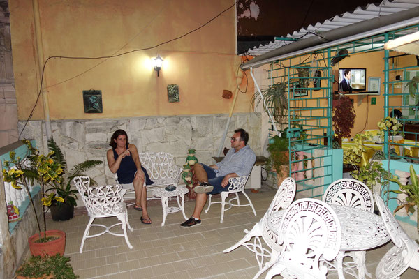 Terrasse de la Casa del Chef de Rolando y Marisol à La Havane