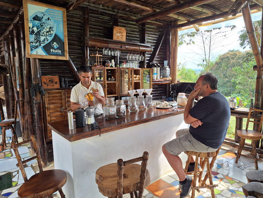 Finca La Cabaña : préparation du café
