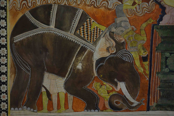Peinture cinghalaise. Painting Museum de Dambulla