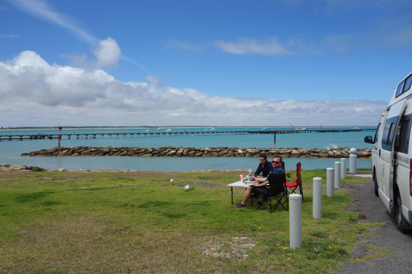 Déjeuner à Beachport
