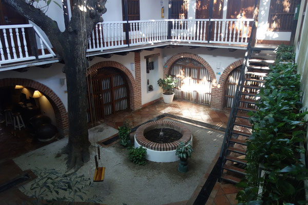 Hôtel Bantu : le patio
