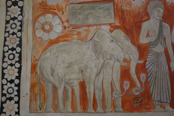 Peinture cinghalaise. Painting Museum de Dambulla