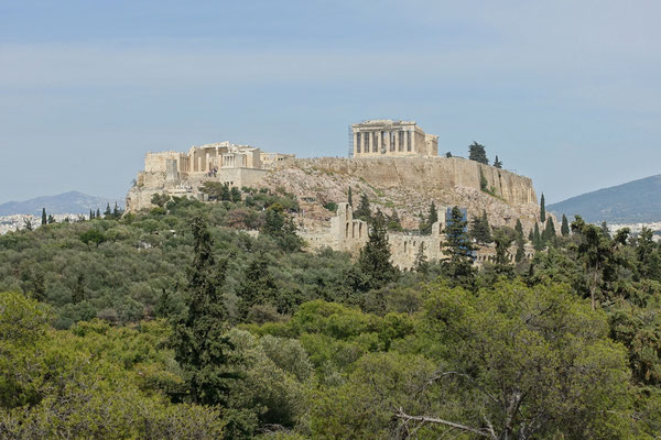 L'Acropole vue de la colline de Filopappou