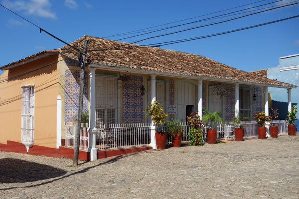 Trinidad : belle maison coloniale du restaurant El Jigue