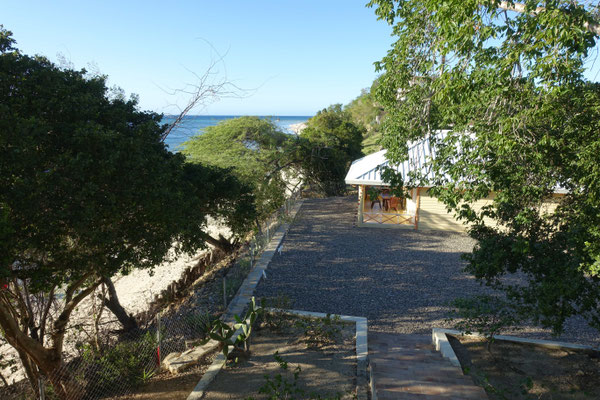 Vue sur La Gorgona du bungalow La Reina