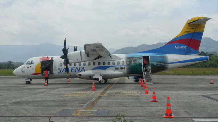 Avion à hélices de la compagnie Satena