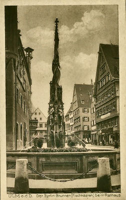 Der Fischkasten oder auch Syrlinbrunnen - Standort: Rathaus, Ulm