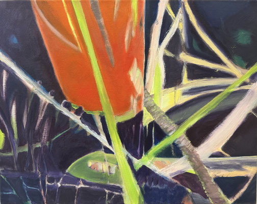 Rot 6, Eitempera auf LW, 40x50 cm, 2025