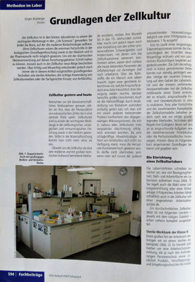2007  erscheint ein vierseitiger Artikel in einer Fachzeitschrift für Technische Assistent*innen (herausgegeben vom dvta in Hamburg).
