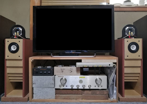 8cm W3-2141で 40Hz まで再生するバックロードホーン - nobi 8cm W3-2141で 40Hz まで再生するバックロードホーン - nobi