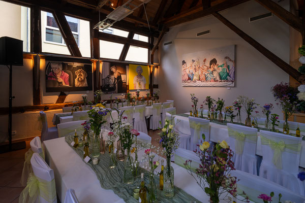 Hochzeit Feiern in der Kelter in Notzingen mit bis zu 85 Personen und Gastgarten