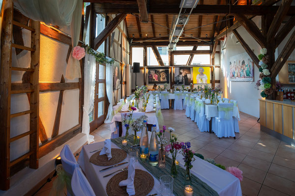 Hochzeit Feiern in der Kelter in Notzingen mit bis zu 85 Personen und Gastgarten