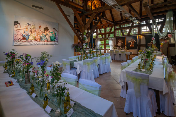Hochzeit Feiern in der Kelter in Notzingen mit bis zu 85 Personen und Gastgarten