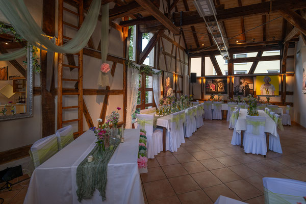 Hochzeit Feiern in der Kelter in Notzingen mit bis zu 85 Personen und Gastgarten