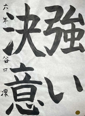 思い切りのよい線でしっかりと力強く書き上げました