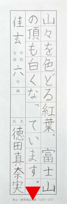 一画一画大変丁寧にかけていて見事です！