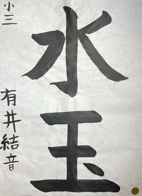 とめはねはらいが見事に書き上げられていて名前も立派で素晴らしいです！