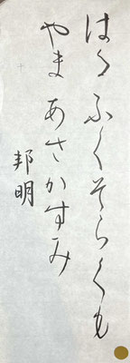 はじめての仮名とは思えぬほどの美しさ！すばらしいです