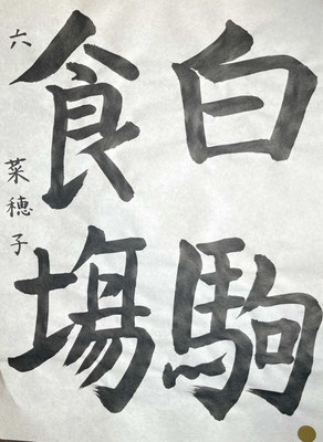 筆づかいに慣れてきましたね！いい線で書けています