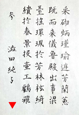 鍛錬の蓄積が表れてきました！とてもよく書けていて美しいです