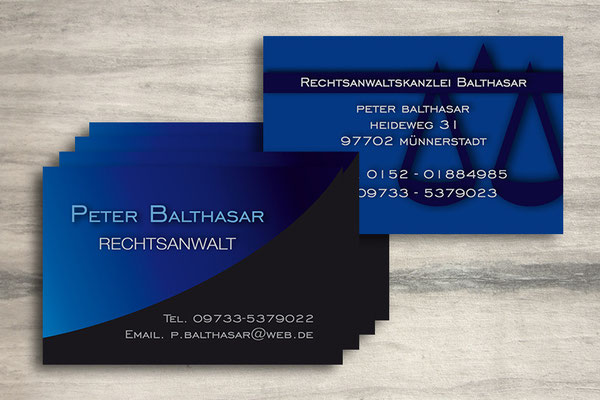 Business Card - Visitenkarten individuell gestaltet - Layouts für Werbemittel aller Art - Corporate Design für Ihr Unternehmen