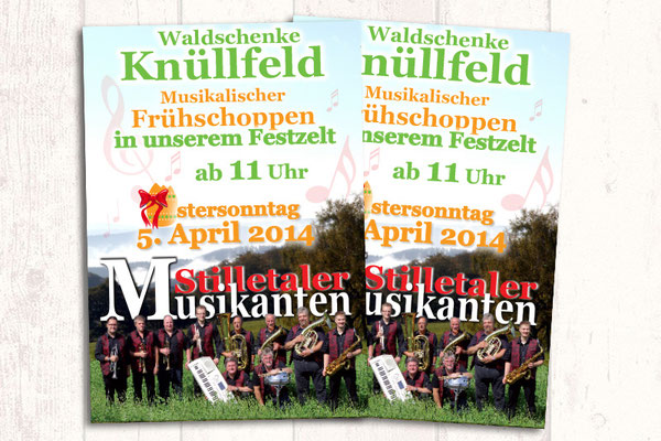 Veranstaltungsplakat Frühschoppen Plakate in variablen Formaten individuell gestaltet