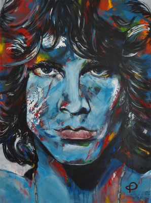 "Mr. Mojo Risin - Jim Morrison"  Acryl auf Leinwand  60x80cm