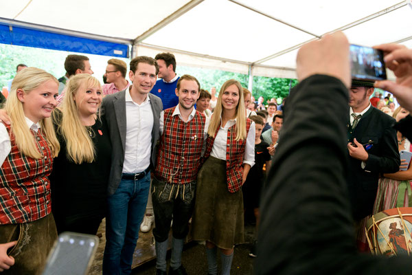 Sebastian Kurz zu Besuch beim Jakobikirtag der Jakobischützen St. Jakob am Thurn (c)Manuel Horn Photography