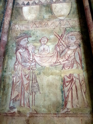 Chapelle Ste Anne Peintures médiévales