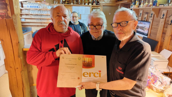 4. Rang: Albert Lichtenegger; leider in Abwesenheit