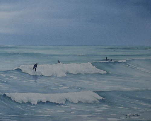 Surf  60cm 52cm  avec encadrement  420€
