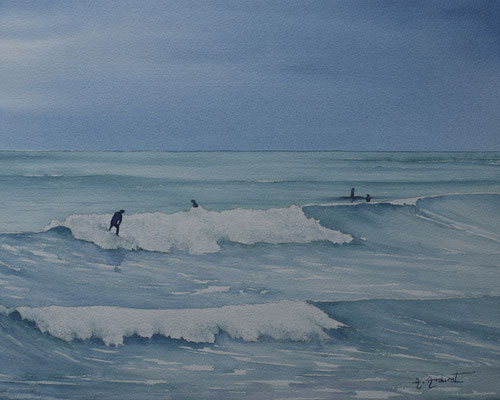 Surf  60cm 52cm  avec encadrement  420€