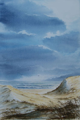 Au coeur des dunes  58cm 76cm avec encadrement  660€