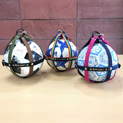 ボールホルダー サッカー用 ハンドメイドのボールホルダー ケイクラフト