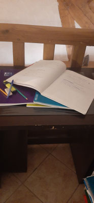 L'école à la maison pendant le déconfinement continue.... Maths, français, histoire, géographie....il faut garder le rythme et ne pas décrocher.... On tient bon et on vaincra !!!!