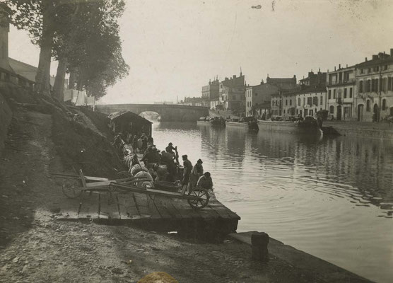 Retouches pour l'exposition "Visages du Canal du midi". Toulouse, 2016. Mairie de Toulouse, Archives municipales, 48Fi37. Avant retouche