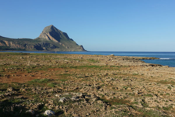 ...mit dem schönen Monte Cofano im Blick