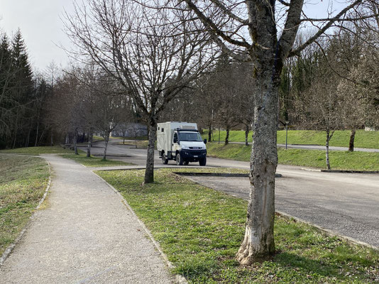 Nachtplatz in Pont-de-Poitte...