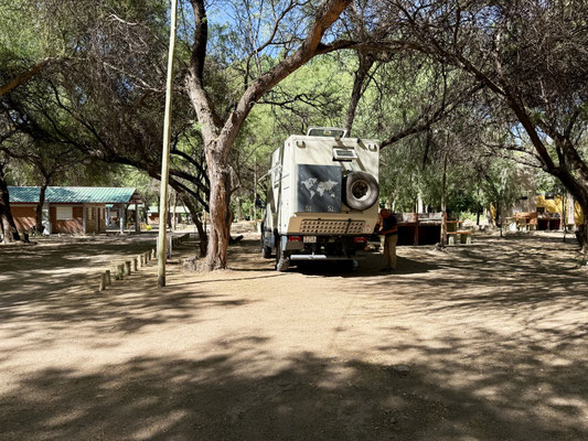 Pause auf dem schönen "Camping Municipal" in Andolucas