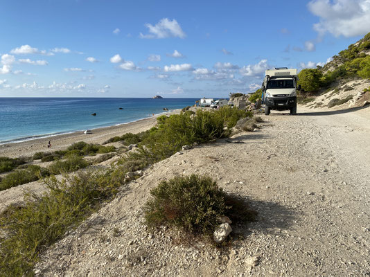 Am Strand von Gialos