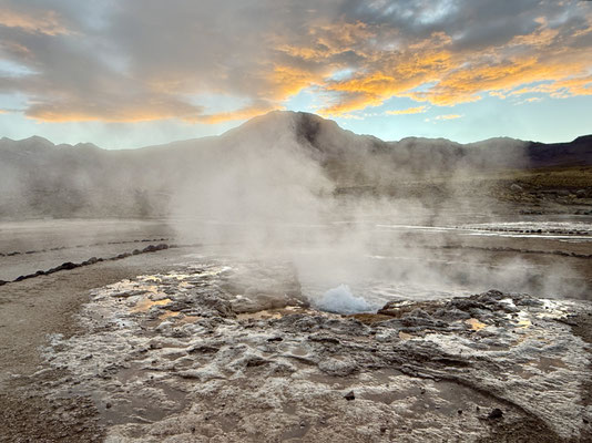 Früh am Morgen ist es am spektakulärsten