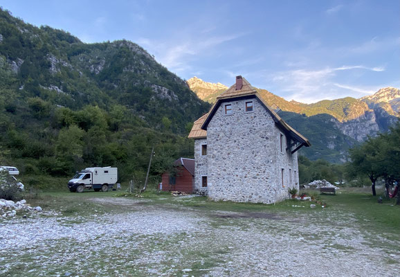 Nachtplatz beim Guesthouse Pal Rupa