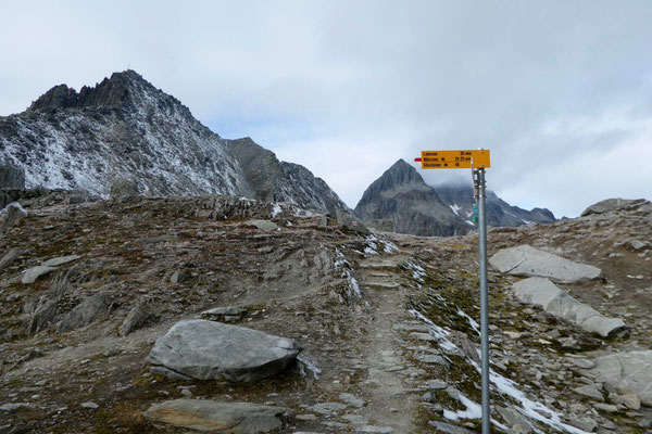 ...und wandern hoch zur Fellilücke