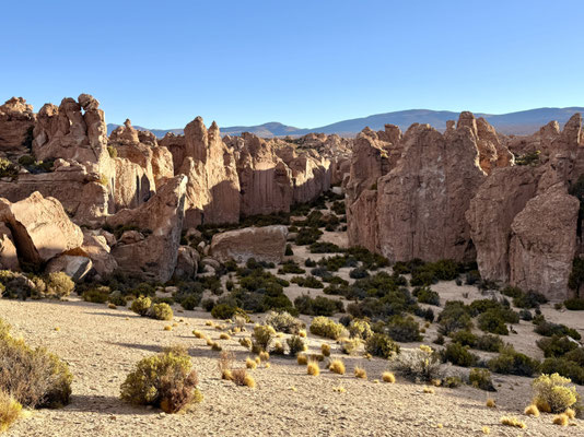 ...mit speziellen Felsen