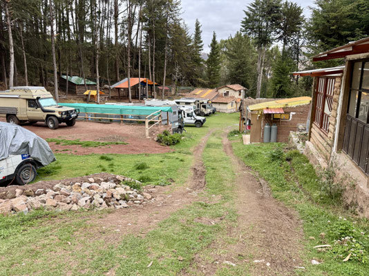 Zurück in Cusco sagen wir Byebye auf dem Camping Quinta Lala