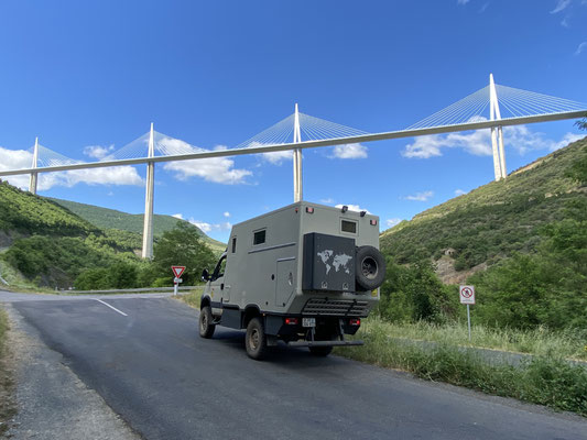 Beim Viadukt von Millau