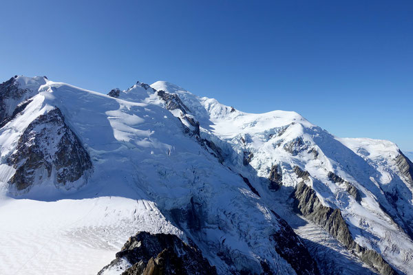 Blick auf den berühmten Mont Blanc 4809 m