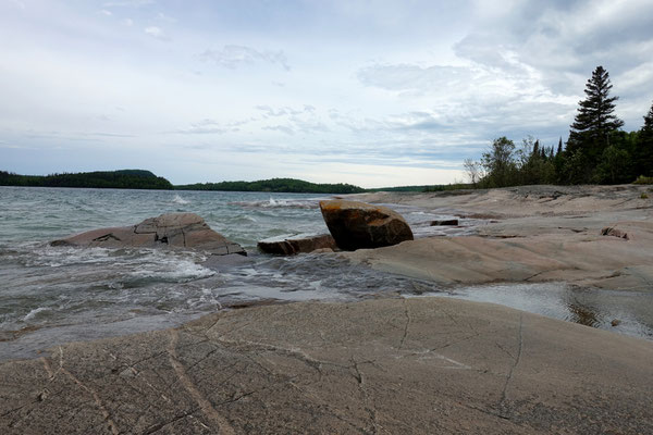 Es stürmt am Lake Superior