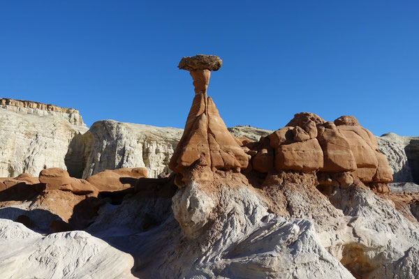 ...ins Gebiet des Toadstool-Hoodoos ist ebenso schön