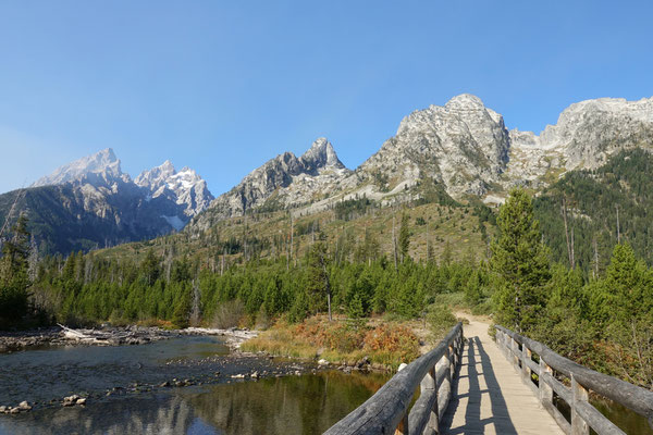 Wandern zum String- und Leigh Lake